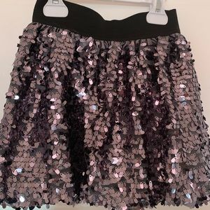 Sequence skirt , gorgeous silver color